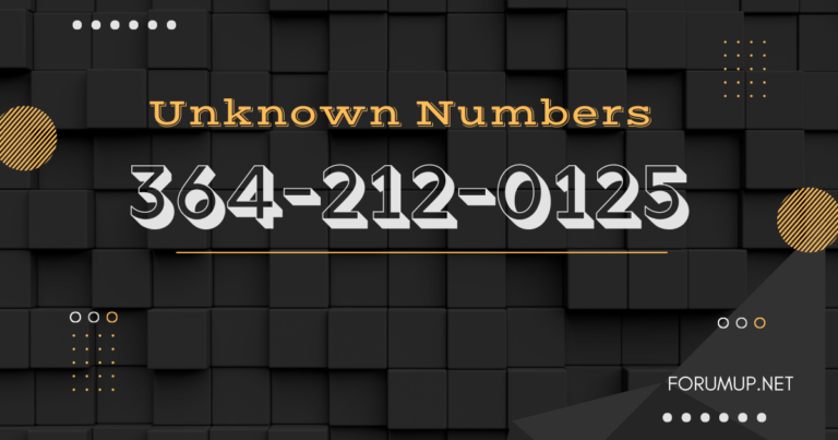 How to Handle Unknown Numbers Like 364-212-0125 Safely